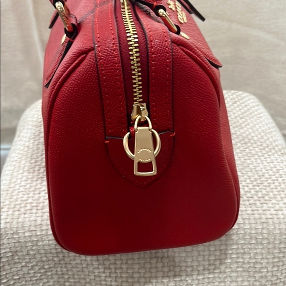 Coach  Rowan Red Leather Women's Bag - Picture 4 of 12